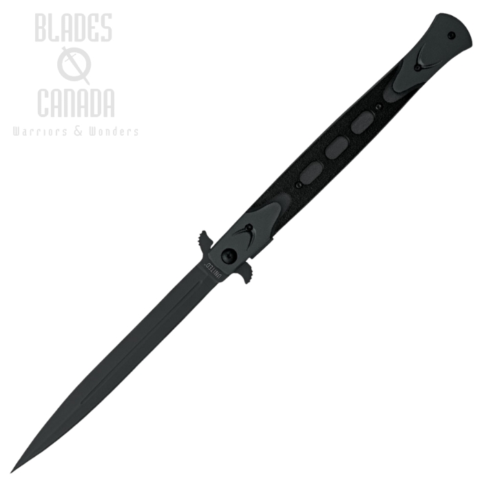 UC Rampage Stiletto Flipper Folding Knife, 6" Blade, Assisted Opening, UC2776